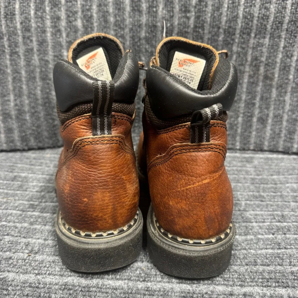 Red Wing 2326 Work Boots 9.5 Brown Steel Toe EH Leather USA Made
